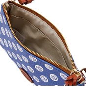 Dooney & Bourke Sac à main à bandoulière avec fermeture éclair sur le dessus des Chicago Cubs