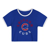 Girls Preschool Royal Chicago Cubs Double Run T-Shirt & Shorts Set