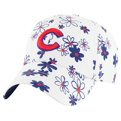 Girls Youth '47 White Chicago Cubs Daisy Delight Clean Up Adjustable Hat