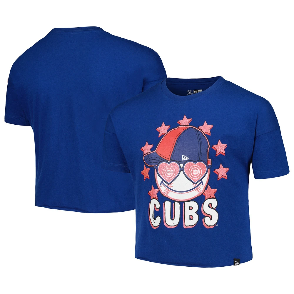 T-shirt à manches mi-longues New Era Chicago Cubs Team pour jeune fille