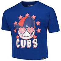 Girls Youth New Era Royal Chicago Cubs Team Half Sleeve T-Shirt