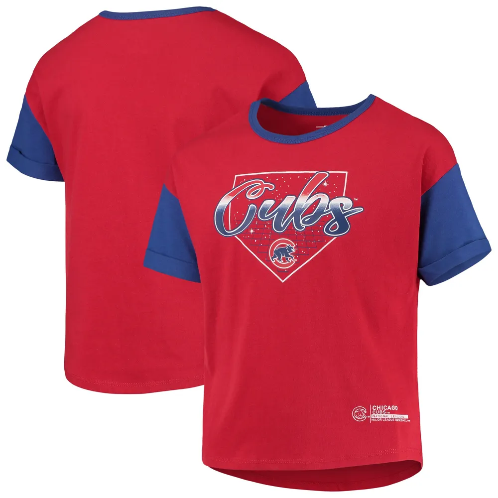 Lids Chicago Cubs Girls Youth Bleachers T-Shirt - Red