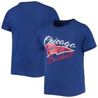 Girls Youth Royal Chicago Cubs Team Fly The Flag T-Shirt