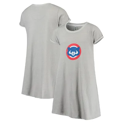 Chicago Cubs Soft as a Grape Girls Youth Melange Dress - Heathered Gray