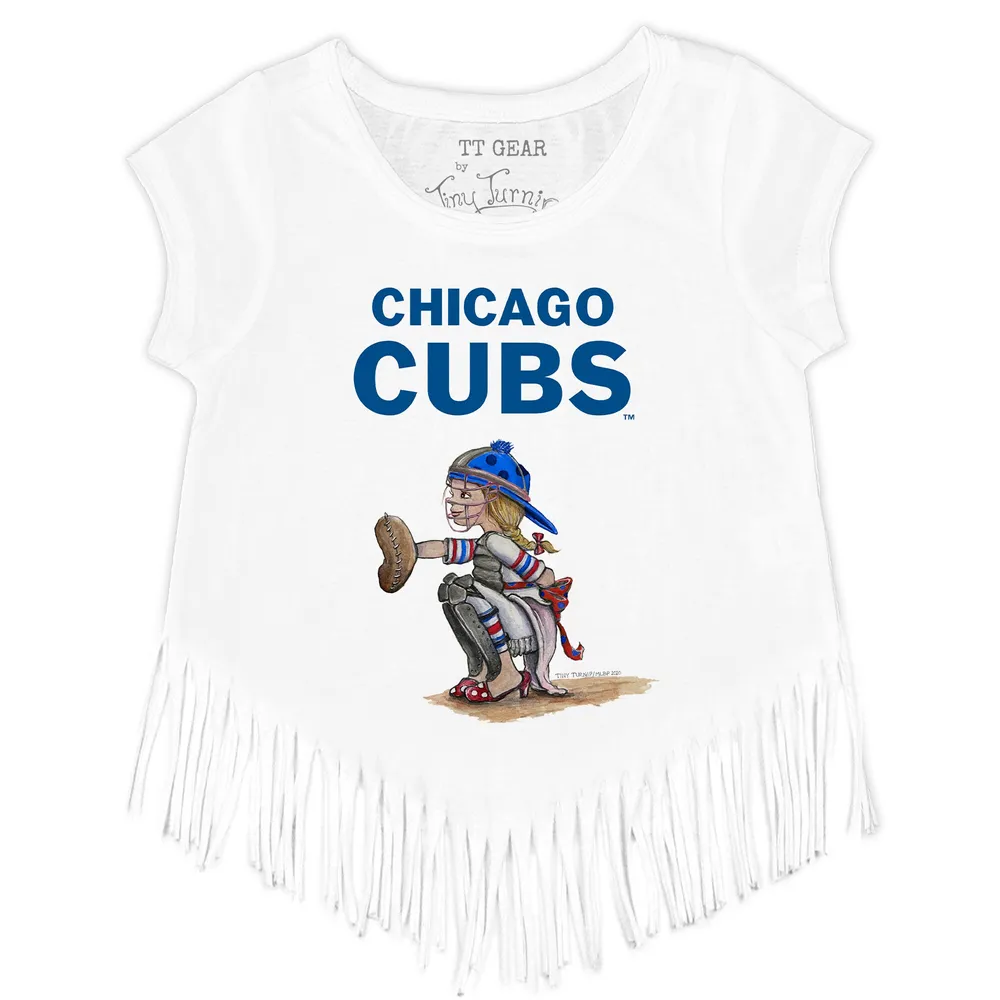 Chicago Cubs Tiny Turnip Youth Unicorn T-Shirt - White