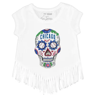 Lids Chicago Cubs Tiny Turnip Infant Baseball Bow T-Shirt - White