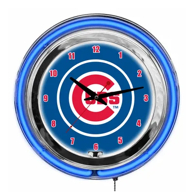 Chicago Cubs Imperial 14'' Neon Clock