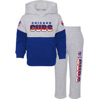 Infant Royal/Heather Gray Chicago Cubs Playmaker Pullover Hoodie & Pants Set