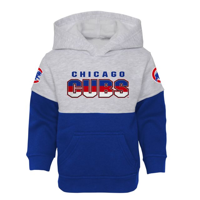 Ensemble de pull à capuche et pantalon Chicago Cubs Playmaker pour bébé Royal/Heather Grey