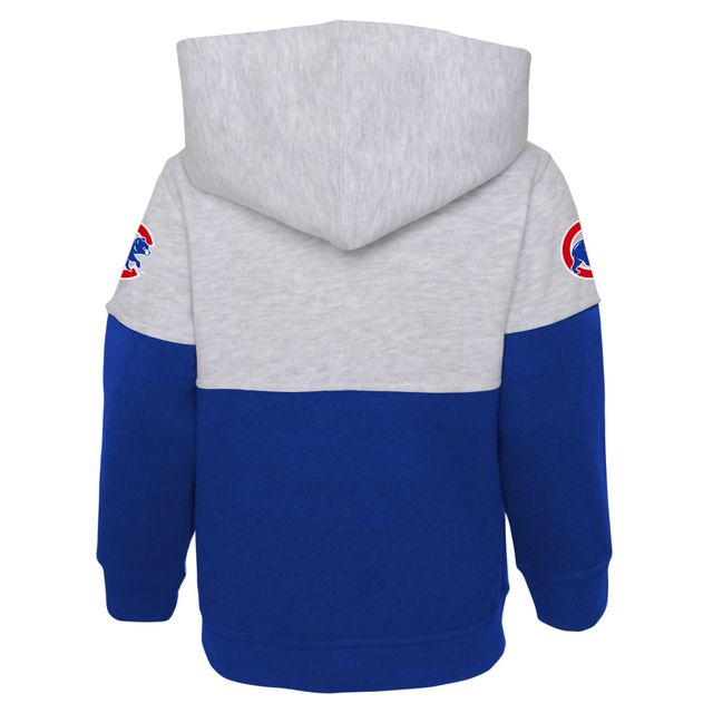 Ensemble de pull à capuche et pantalon Chicago Cubs Playmaker pour bébé Royal/Heather Grey