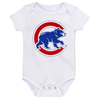 Infant Royal/Red/White Chicago Cubs Minor League Player Three-Pack Bodysuit Set