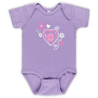 Infant Soft as a Grape Chicago Cubs 3-Pack Bodysuit Set