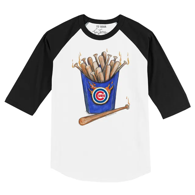 Lids Chicago Cubs Tiny Turnip Infant Popcorn Raglan 3/4 Sleeve T-Shirt -  White/Royal