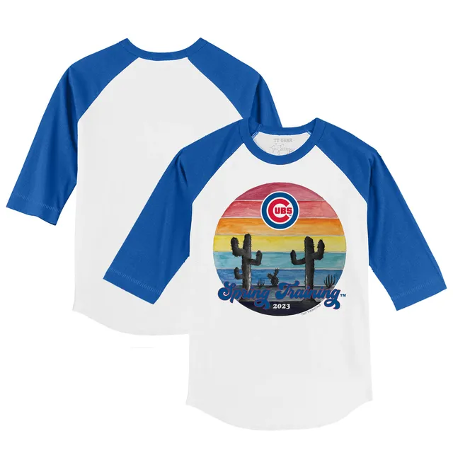 Lids Chicago Cubs Tiny Turnip Youth Stacked Raglan 3/4 Sleeve T