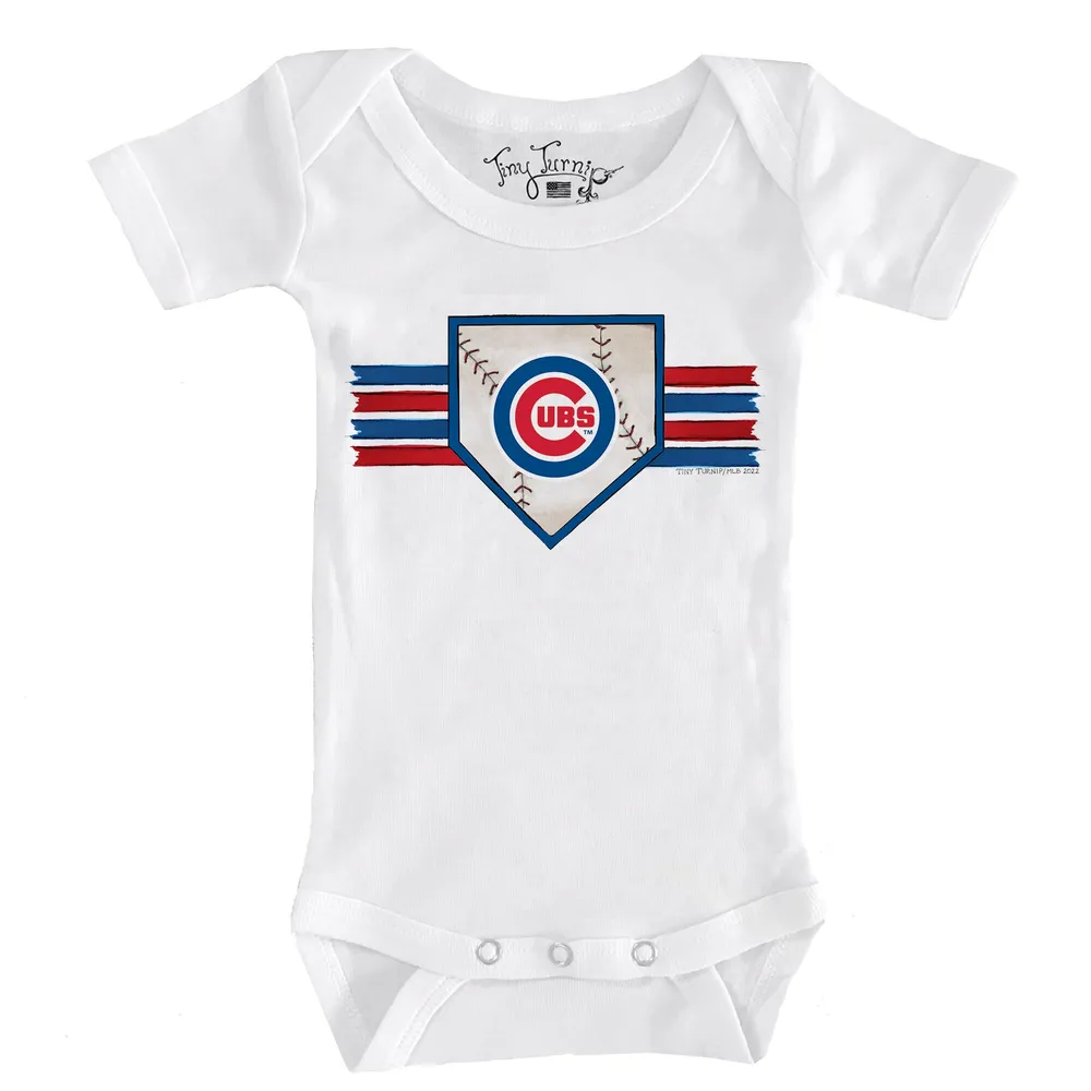 Lids Chicago Cubs Tiny Turnip Toddler Stacked T-Shirt - White