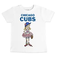 Lids Chicago Cubs Tiny Turnip Infant Baseball Bow T-Shirt - White