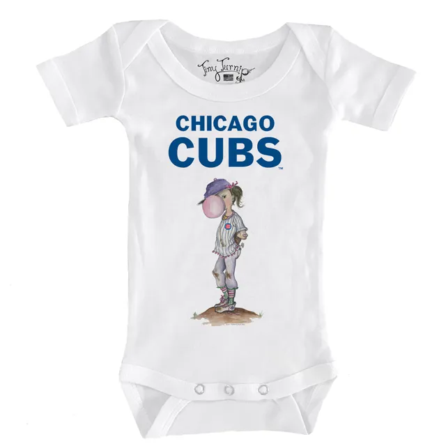 Lids Chicago Cubs Tiny Turnip Infant Baseball Bow T-Shirt - White