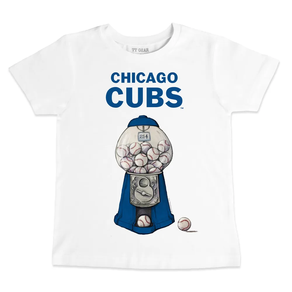 Lids Chicago Cubs Tiny Turnip Youth Bronto Logo T-Shirt - White