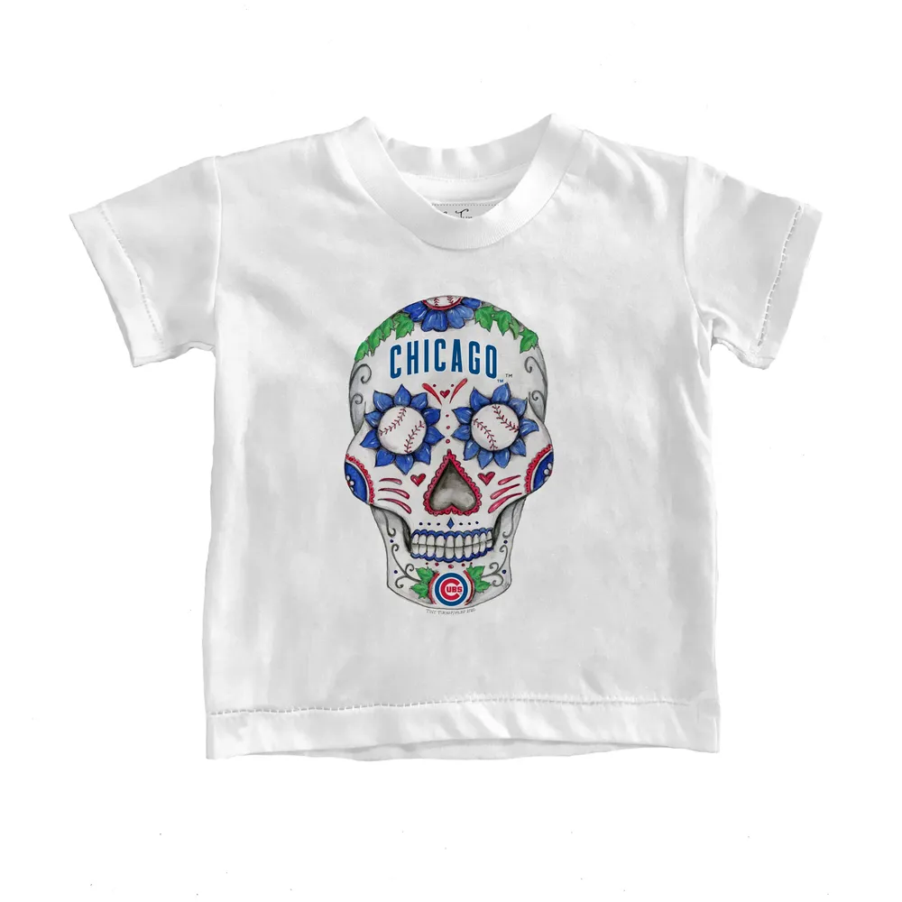 Youth Chicago Cubs Tiny Turnip White TT Rex T-Shirt