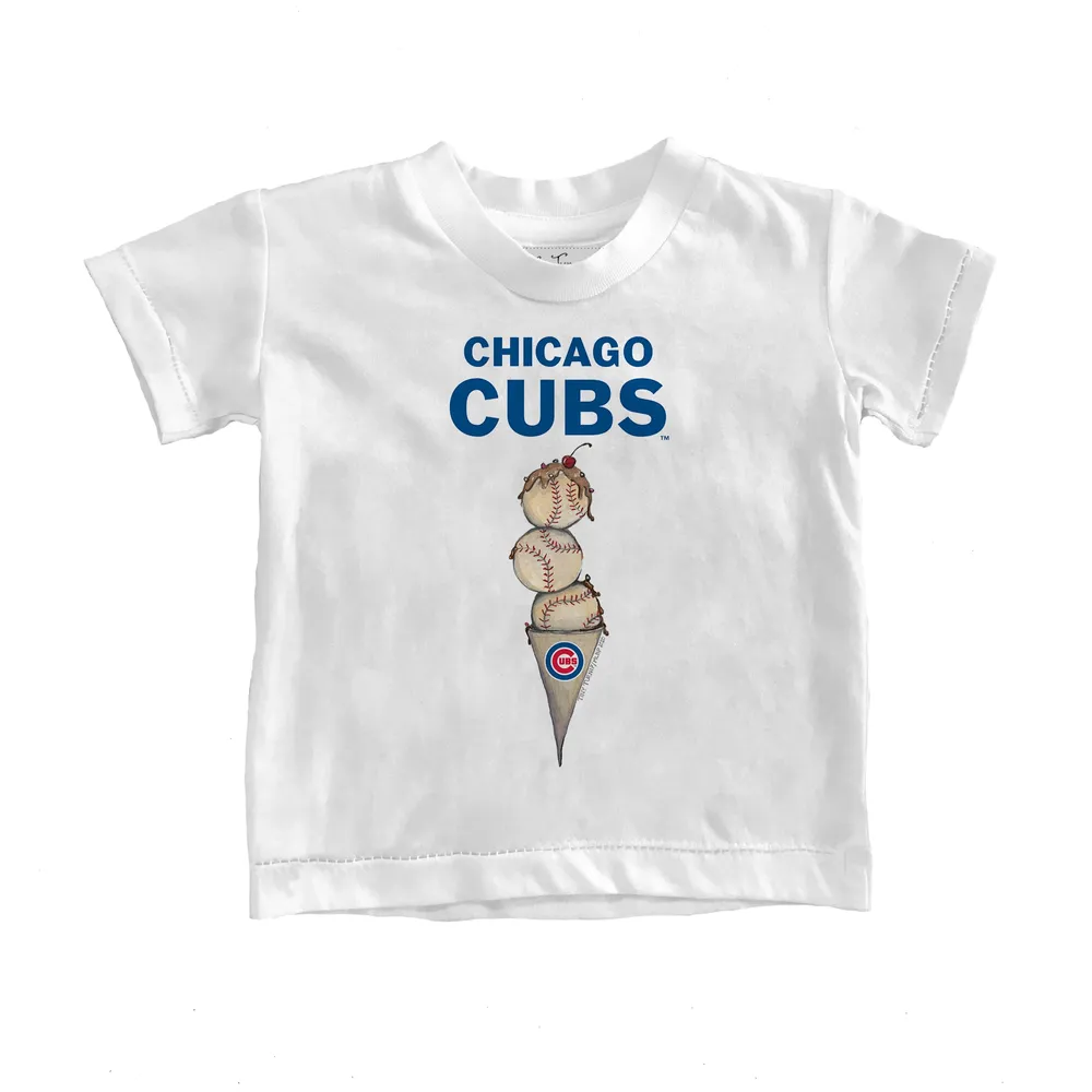 Lids Chicago Cubs Tiny Turnip Infant Triple Scoop T-Shirt - White