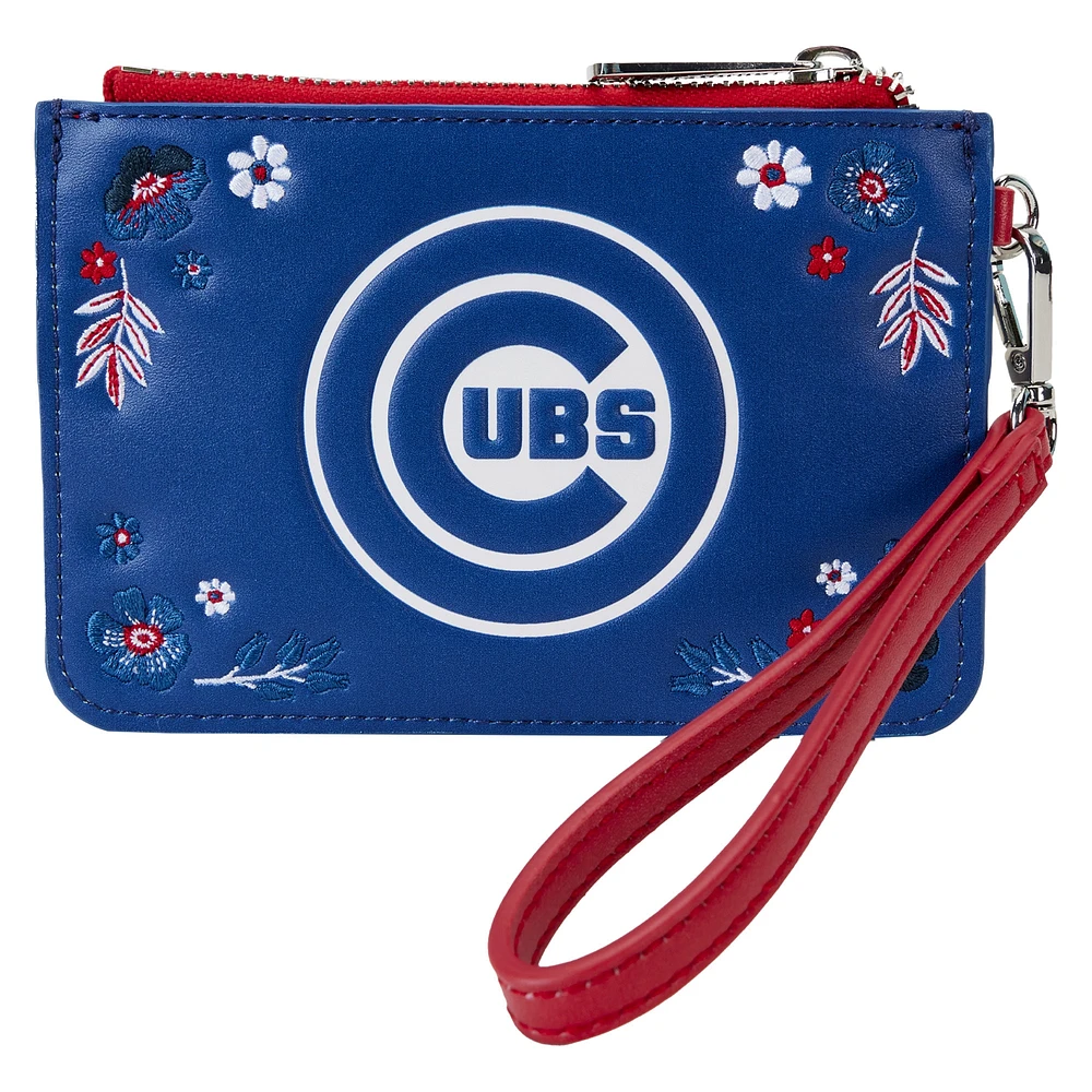 Loungefly Chicago Cubs Floral Wrist Clutch