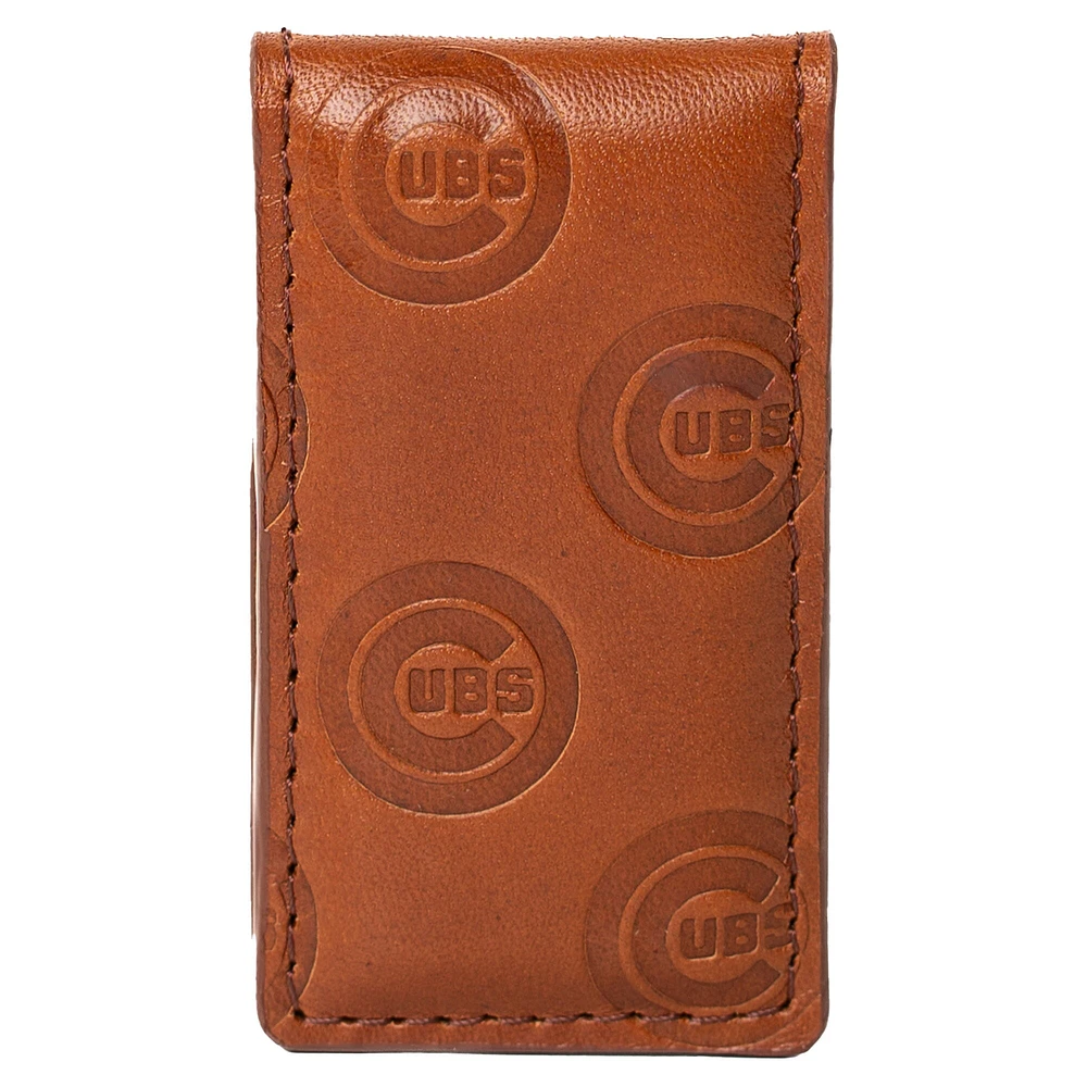 Lusso Brown Chicago Cubs Sammy Magnetic Money Clip