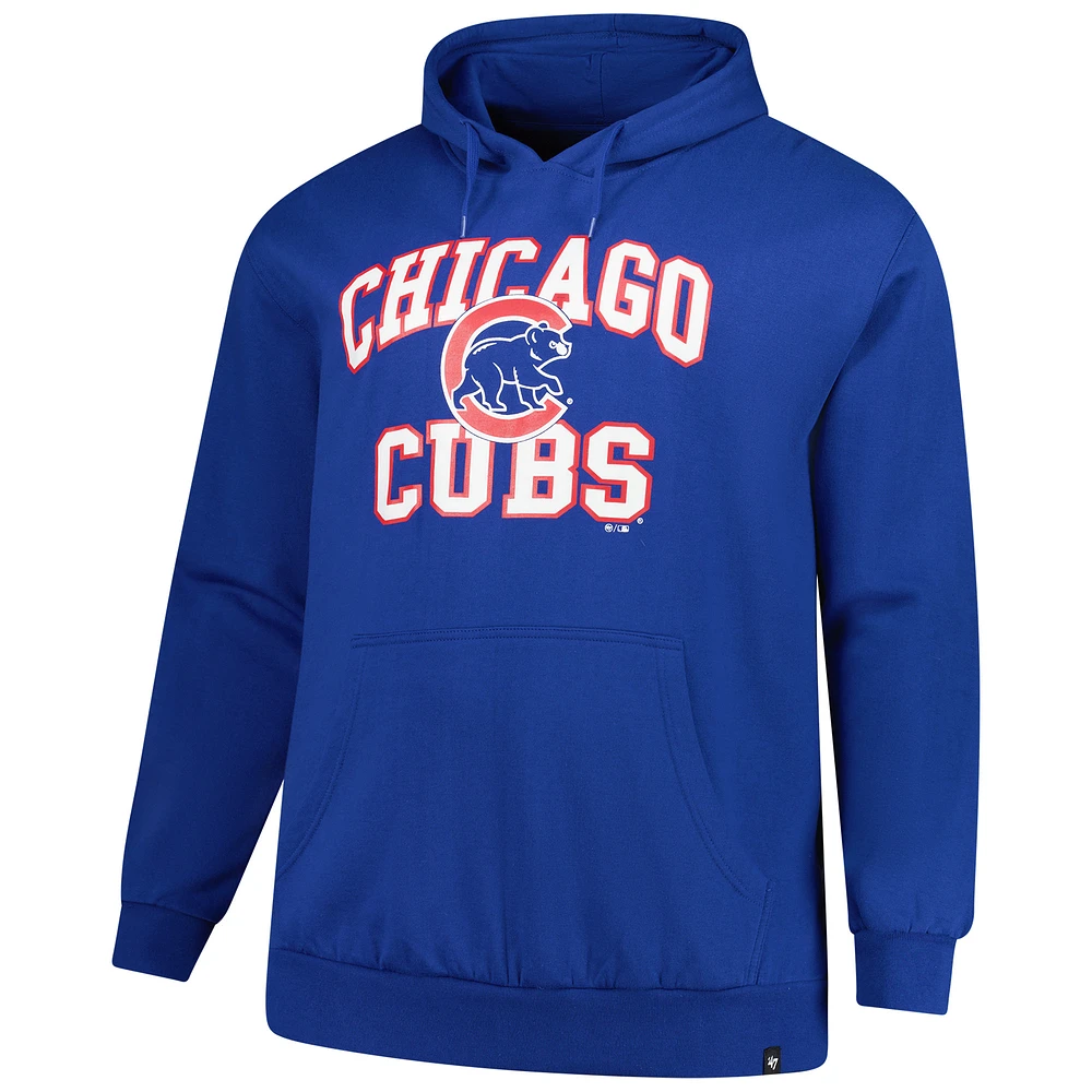Sweat à capuche en molleton Velocity '47 Royal Chicago Cubs pour hommes, grande taille