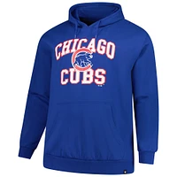 Sweat à capuche en molleton Velocity '47 Royal Chicago Cubs pour hommes, grande taille