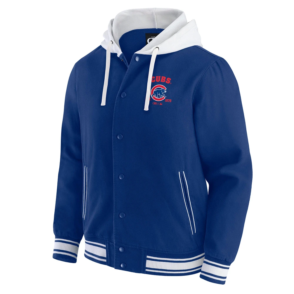 Men's Darius Rucker Collection by Fanatics  Royal Chicago Cubs Full-Snap Hooded Jacket