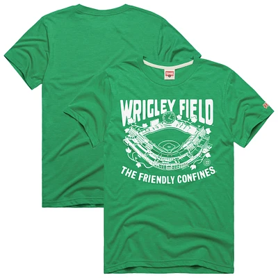 T-shirt hommage vert pour homme Hyper Local Tri-Blend des Chicago Cubs