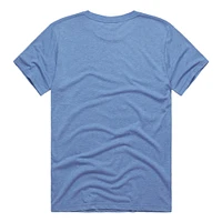Men's Homage  Light Blue Chicago Cubs Hyper Local Tri-Blend T-Shirt