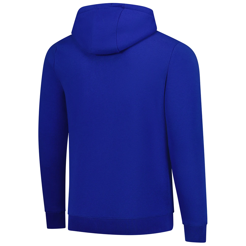 Men's Levelwear  Royal Chicago Cubs Podium Fleece Pullover Hoodie