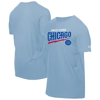Men's New Era  Light Blue Chicago Cubs Sweet Home T-Shirt