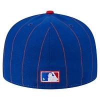 Men's New Era  Royal Chicago Cubs Pinstripe 59FIFTY Fitted Hat