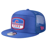 Men's New Era  Royal Chicago Cubs Split Panel 9FIFTY Trucker Snapback