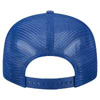 Men's New Era  Royal Chicago Cubs Split Panel 9FIFTY Trucker Snapback