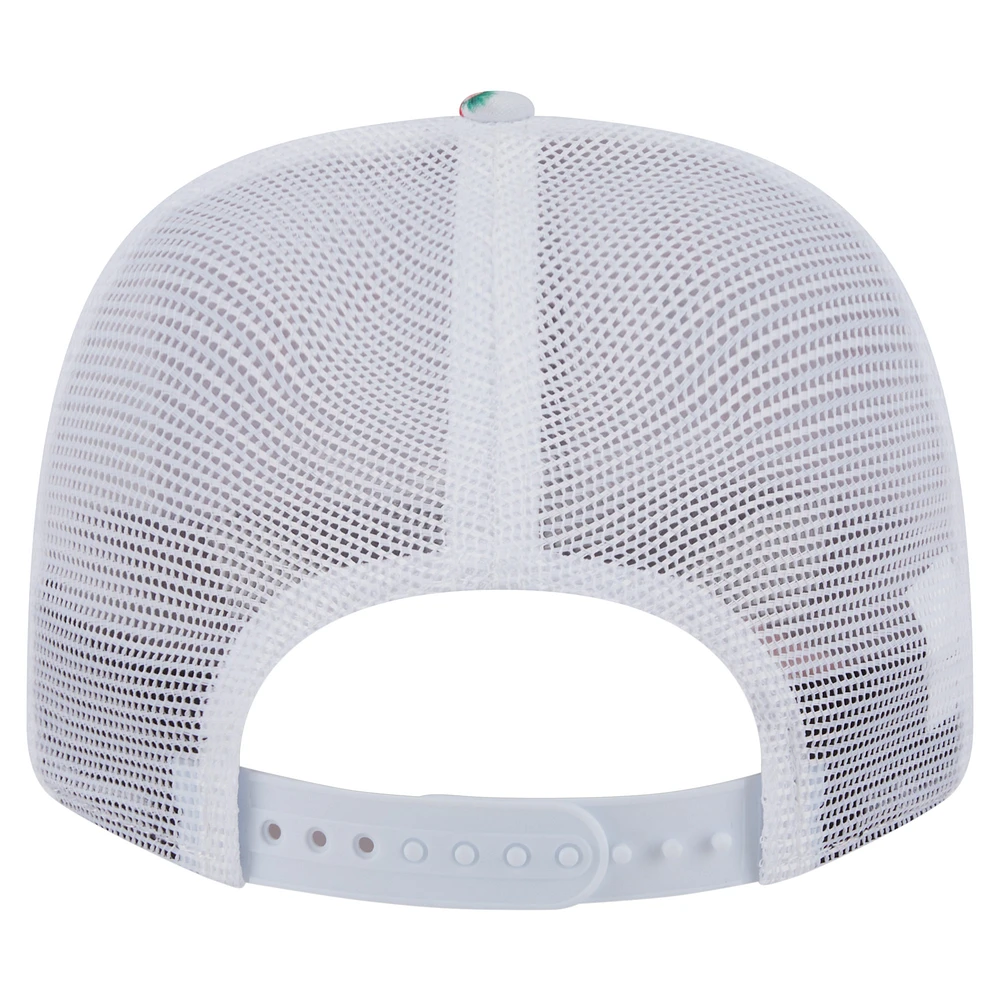 Men's New Era  White Chicago Cubs Flamingo Mesh Back 9SEVENTY Stretch-Snap Hat