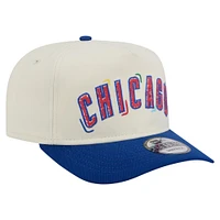 Men's New Era  White Chicago Cubs Team Scribble Golfer Adjustable Hat