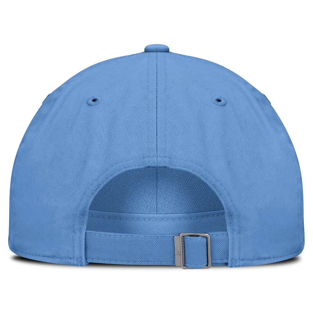 Casquette ajustable Nike bleu clair Chicago Cubs Club pour homme