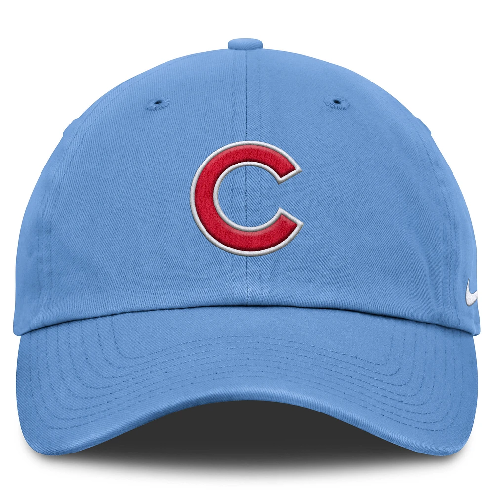Men's Nike  Light Blue Chicago Cubs Club Adjustable Hat