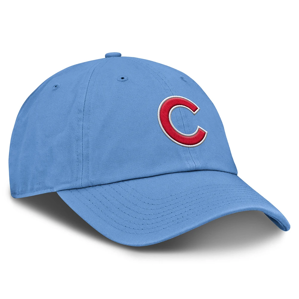 Men's Nike  Light Blue Chicago Cubs Club Adjustable Hat