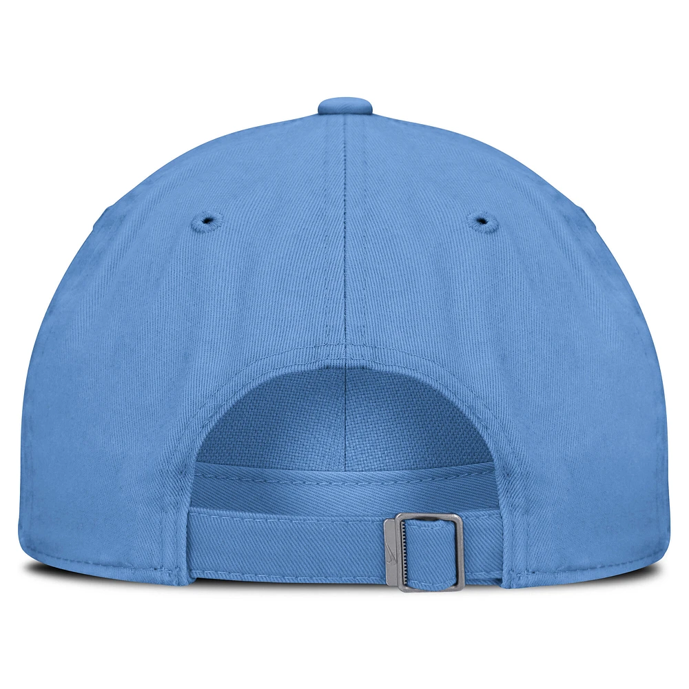 Men's Nike  Light Blue Chicago Cubs Club Adjustable Hat