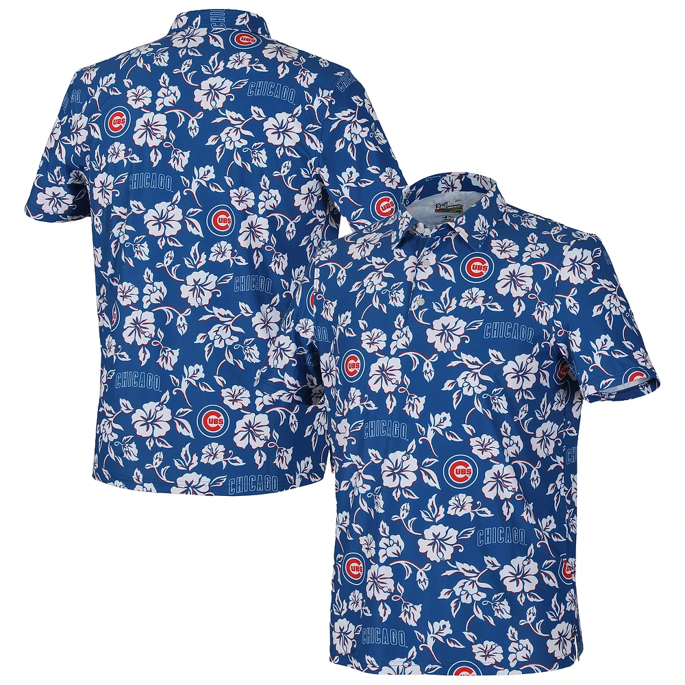 Men's Reyn Spooner  Blue Chicago Cubs Pua Performance Polo