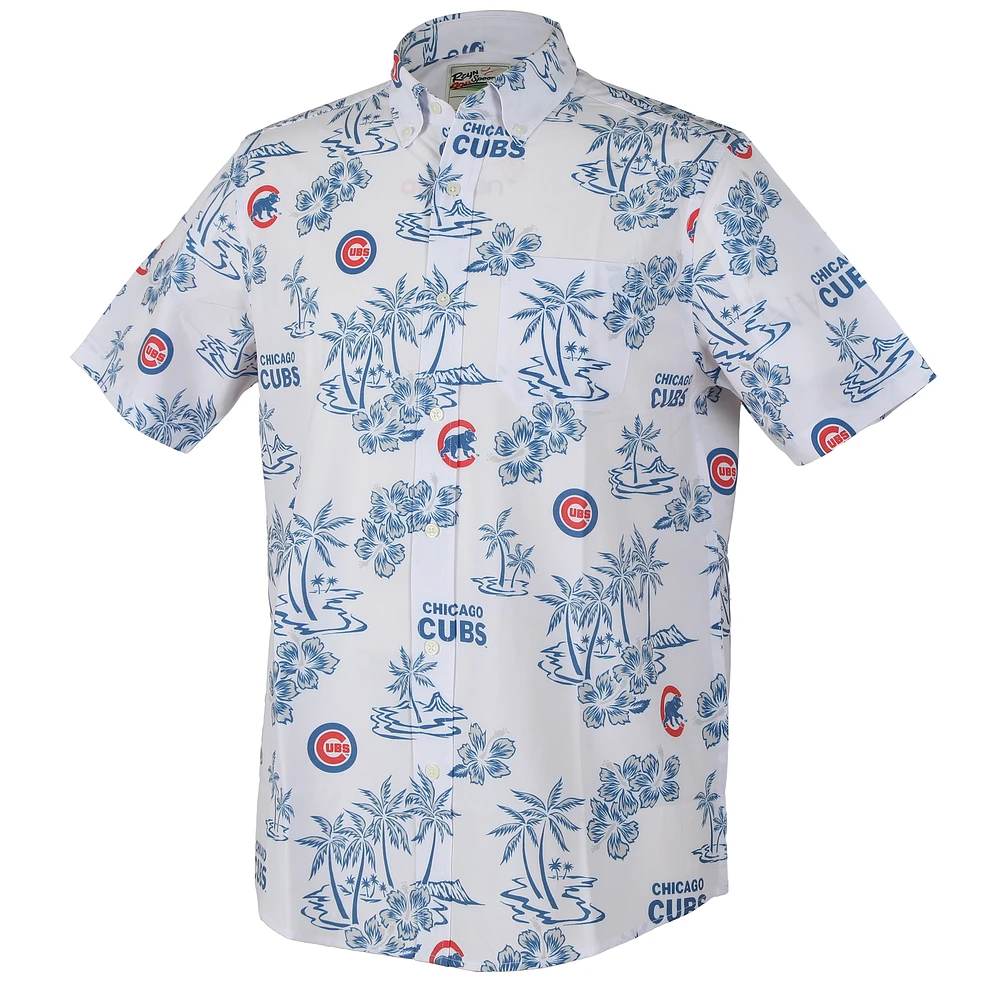 Haut boutonné Kekai Performance blanc des Chicago Cubs de Reyn Spooner pour homme