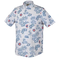Haut boutonné Kekai Performance blanc des Chicago Cubs de Reyn Spooner pour homme