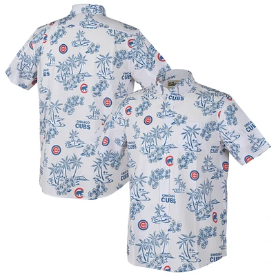 Haut boutonné Kekai Performance blanc des Chicago Cubs de Reyn Spooner pour homme