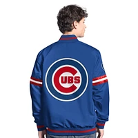 Men's Starter  Royal Chicago Cubs Scout Full-Snap Varsity Jacket