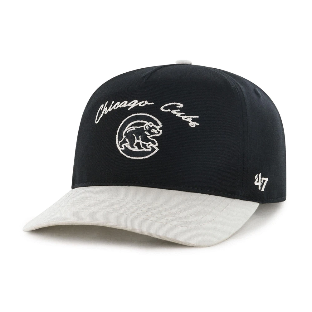Men's '47 Black Chicago Cubs Stable Hitch Adjustable Hat