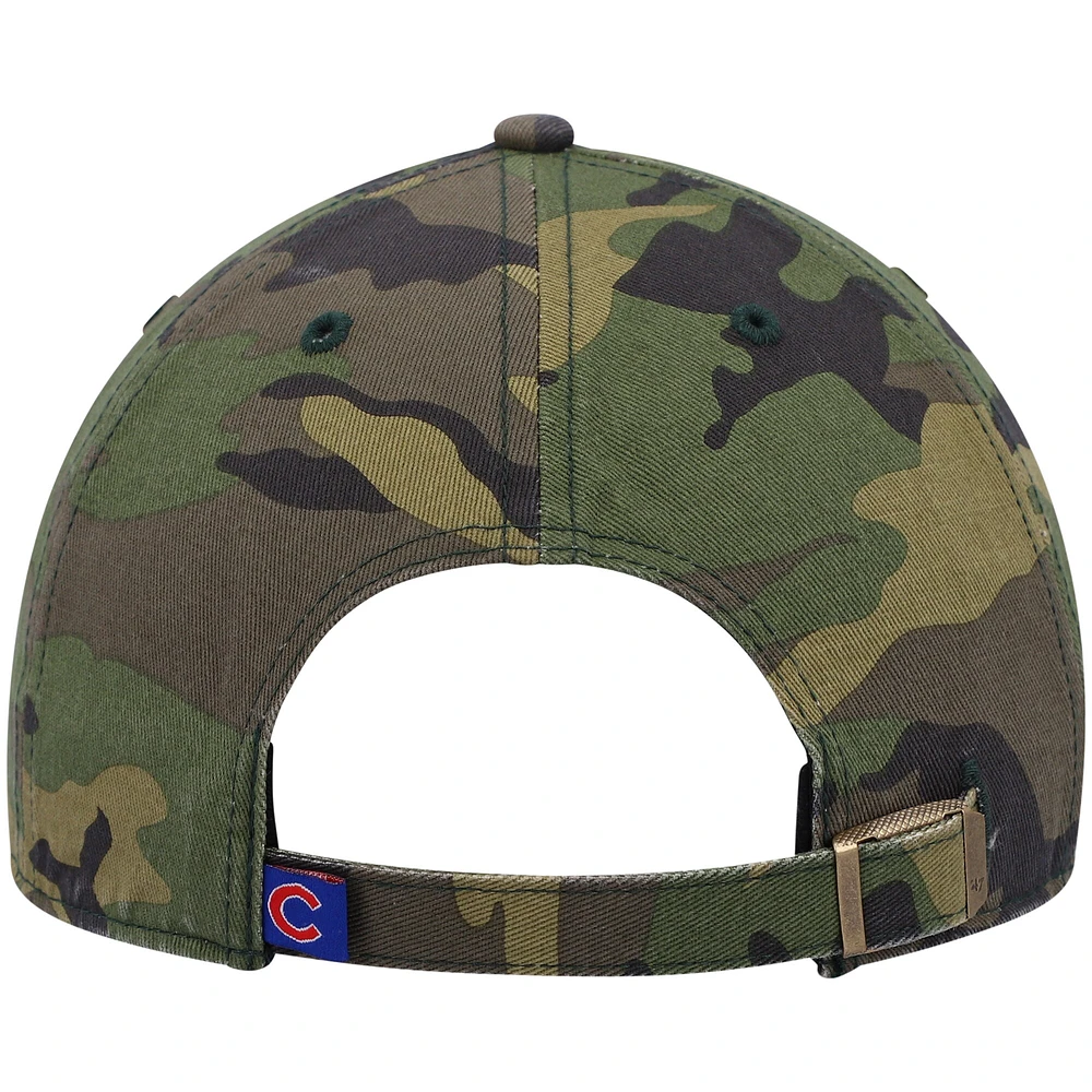 Casquette ajustable '47 Camo Chicago Cubs Clean Up pour hommes