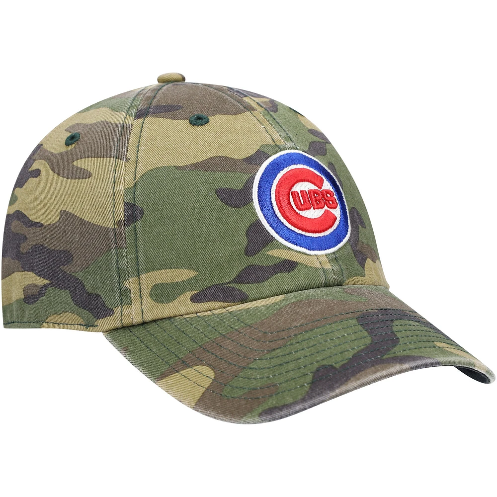 Casquette réglable '47 Camo Chicago Cubs Team Clean Up pour homme